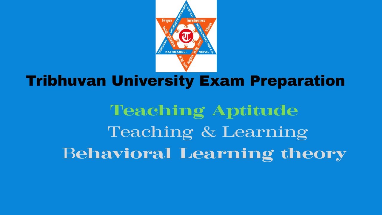 Teaching Aptitude Part-1 Assistant Professor Tribhuvan University