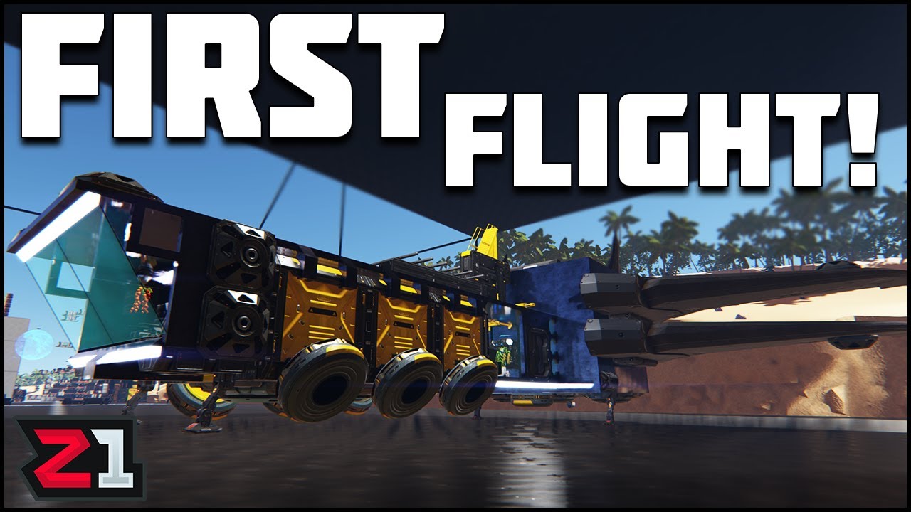 Taking Out the Bumper Dumper for its First Flight! Territory Scanner Ship Dual Universe | Z1 Gaming