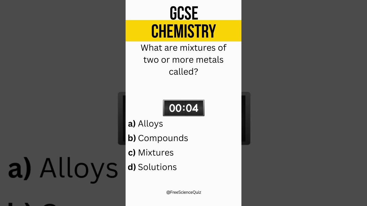 GCSE Science | Metals and Alloys