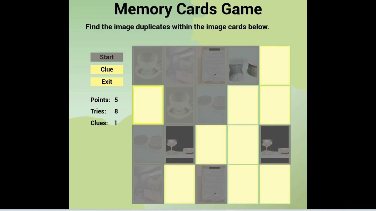 UE4/UE5 Memory Cards Game Product Promotional Video