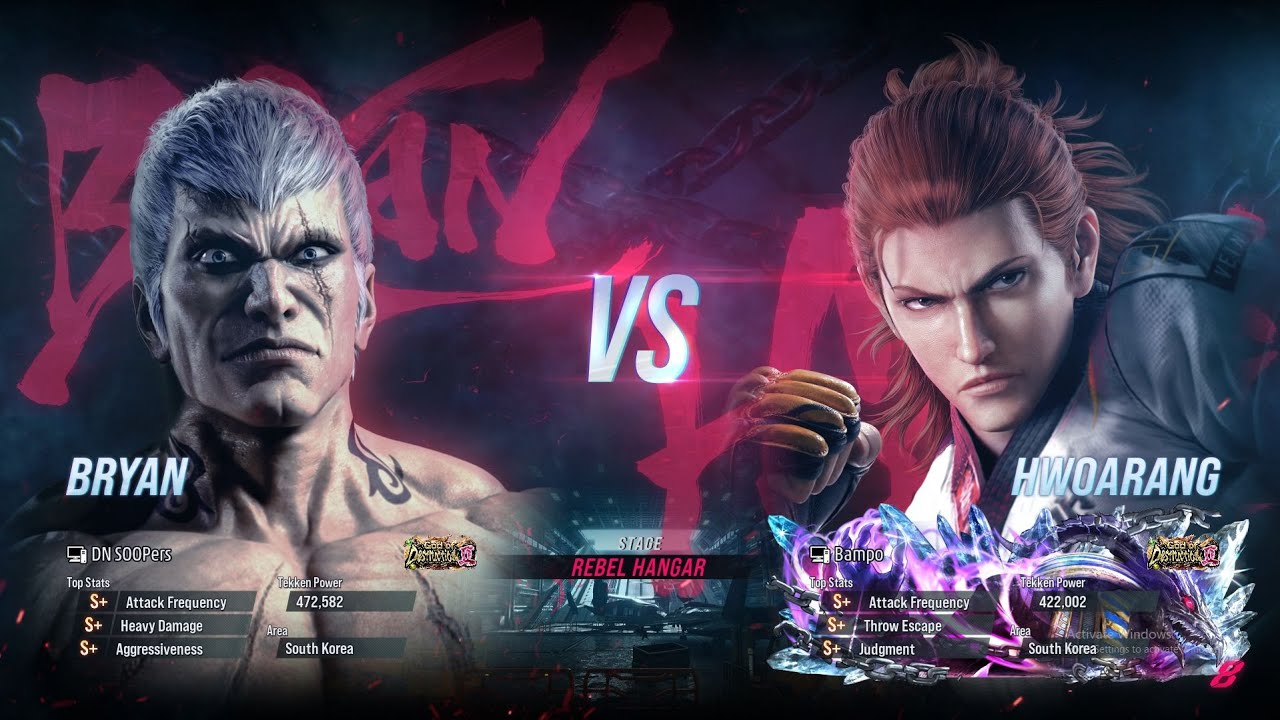 T8 🔥 ULSAN (Bryan) vs BAMPO (Hwoarang) 🔥 Tekken 8 High Level Gameplay