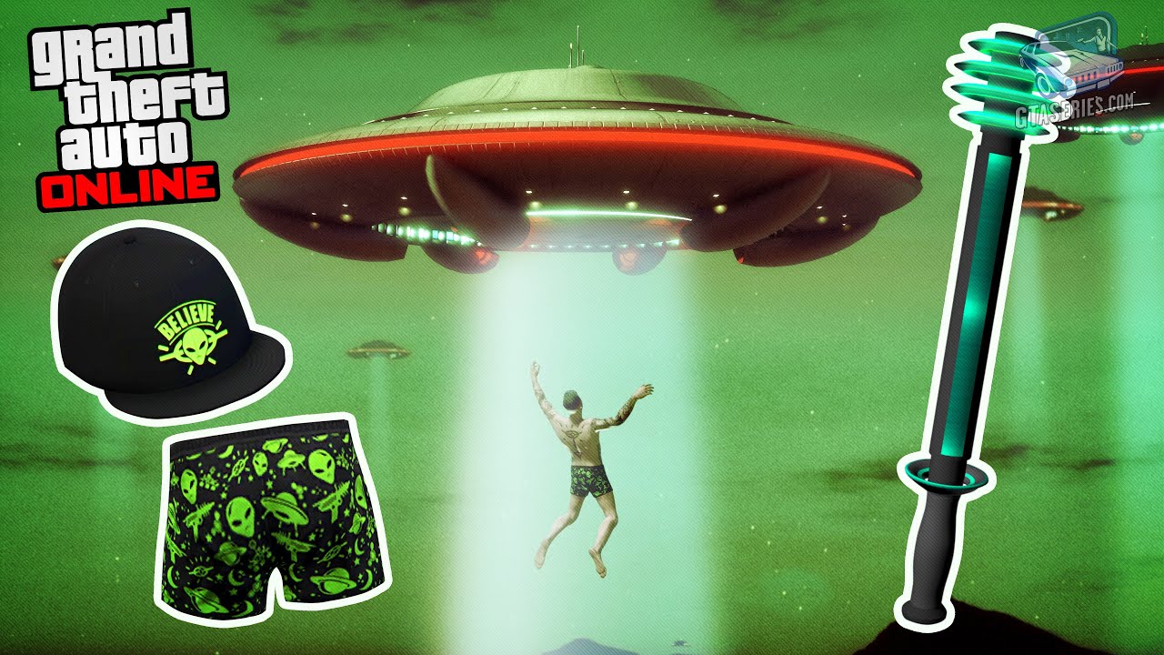 GTA Online - Alien UFO Sightseeing (UFO Hat, Boxers & The Shocker) [Halloween Event 2024]