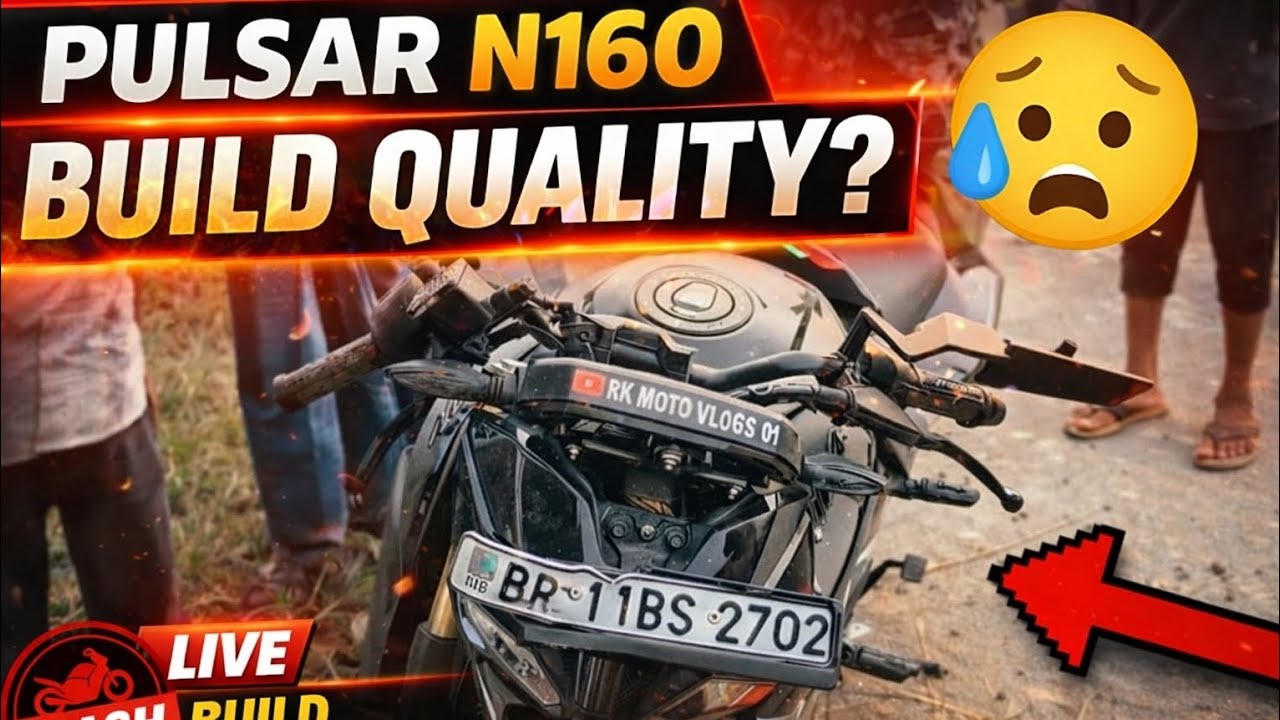 Pulsar N160 Live Crash Test 😱 | Build Quality Fail or Strong?