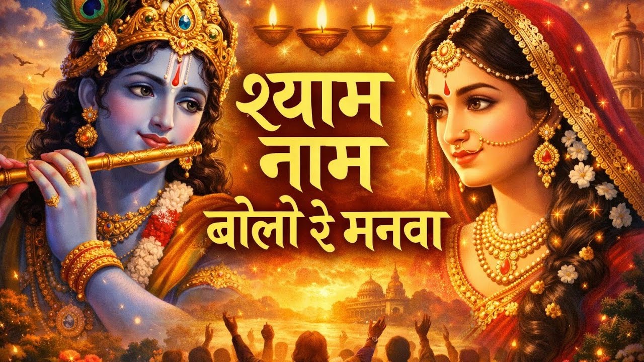 🙏🌺 SHYAM NAAM BOLO RE MANWA 🙏🌺 #bhajan #krishnabhajan #devotional 