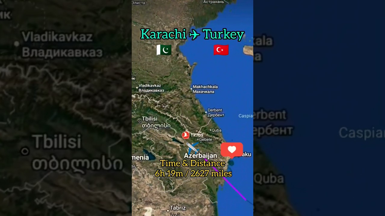 Pakistan to turkey flight route! Karachi to Istanbul flight path! #turkey #aviation #boycottturkey