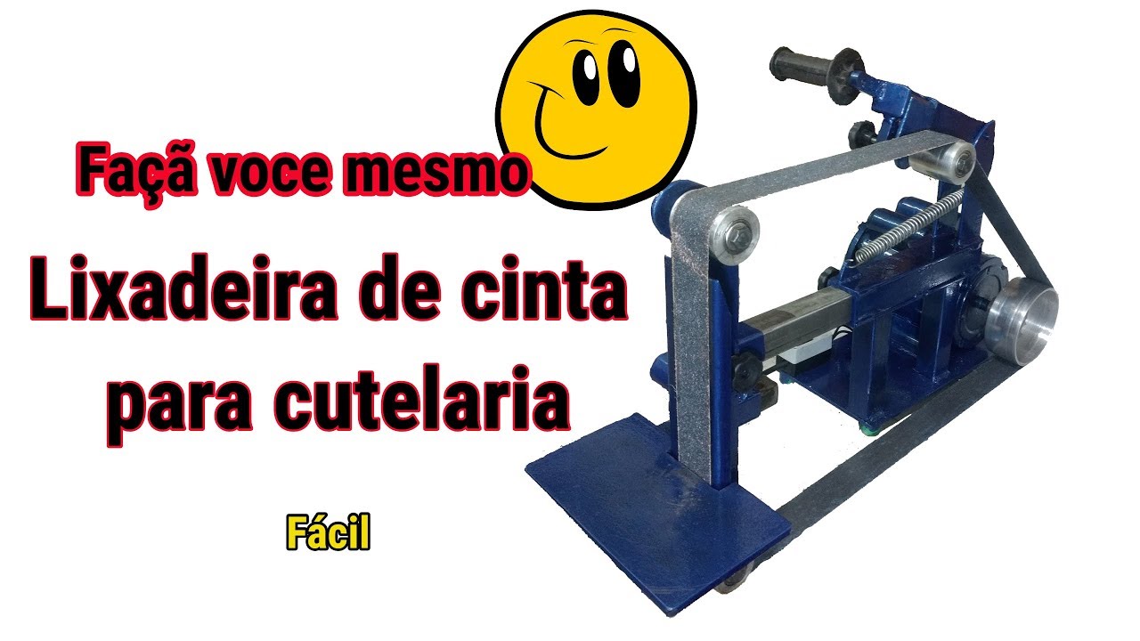 Como fazer Lixadeira de cinta cutelaria caseira BELT SANDING MACHINE