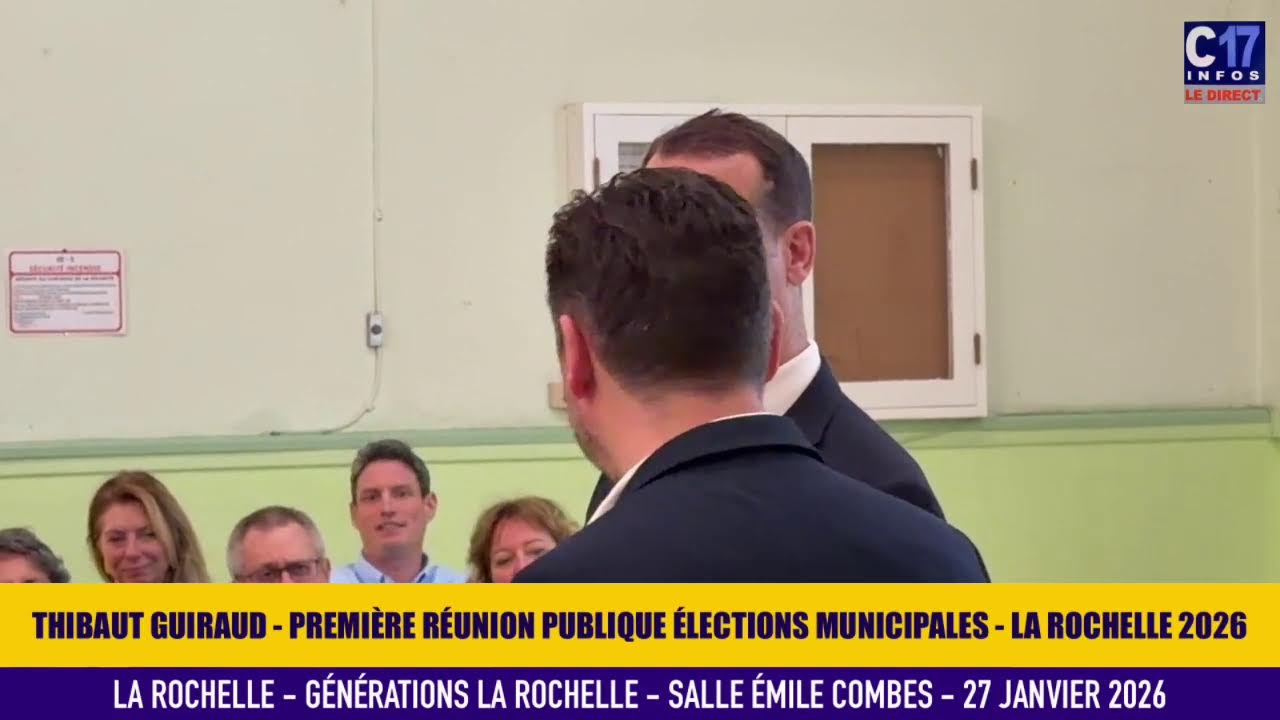 PREMIÈRE RÉUNION PUBLIQUE THIBAUT GUIRAUD ÉLECTIONS MUNICIPALES