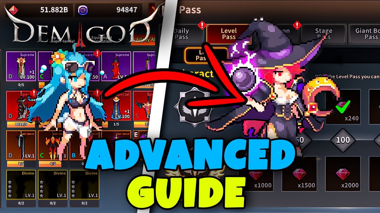ADVANCED GUIDE  //  DEMIGOD IDLE