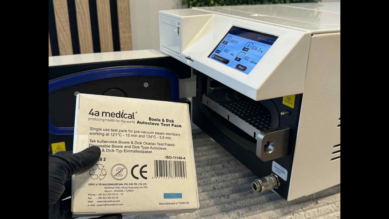 Sterylizacja  test Bowie & Dick / autoklaw / autoclave
