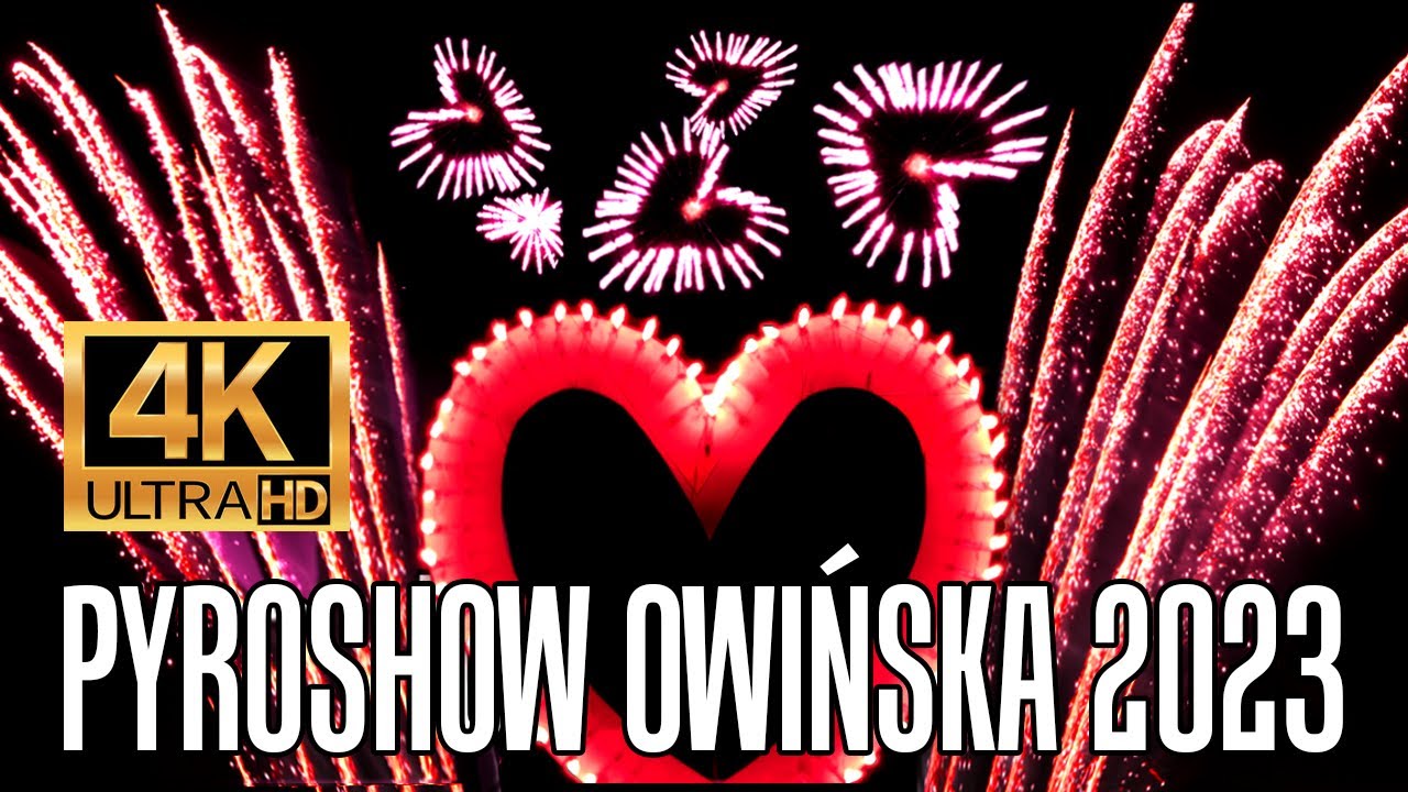[4K] OWIŃSKA 2023: pokaz pirotechniczny Arka Pyroshow