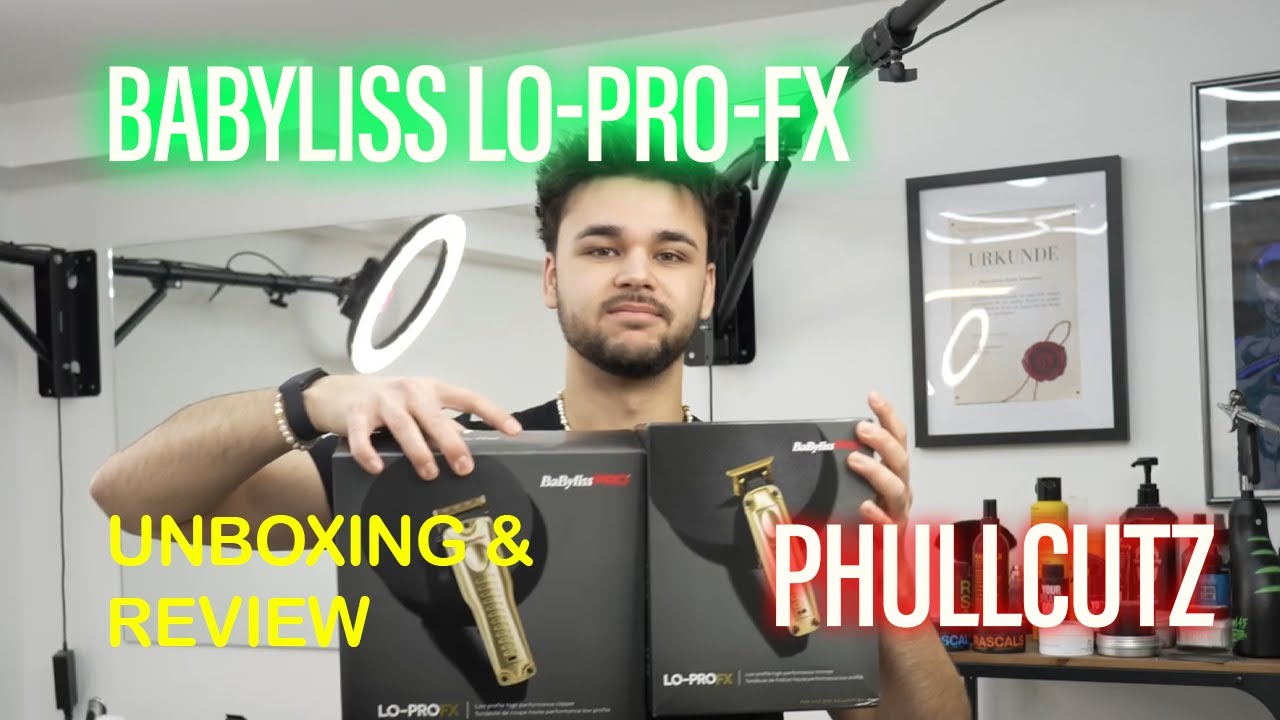 Babyliss Pro Lo-Pro Gold Clipper & Trimmer Unboxing und Review | Phullcutz