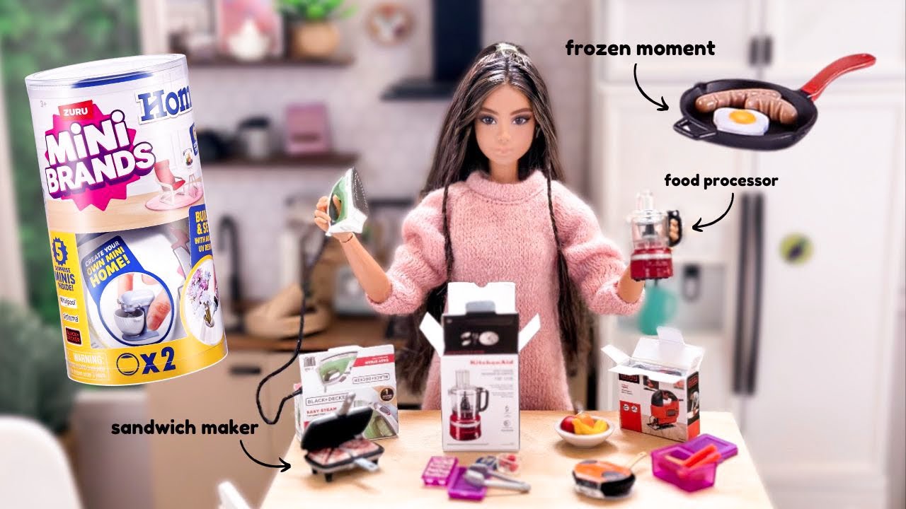 Mini Brands Home in 1/6 scale diorama!!! Is it a good size for Barbie?