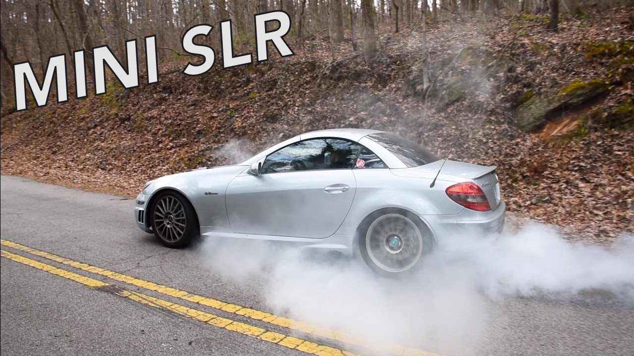 Mercedes SLK55 AMG with E55 supercharger | MINI SLR pulls and fly by sounds!