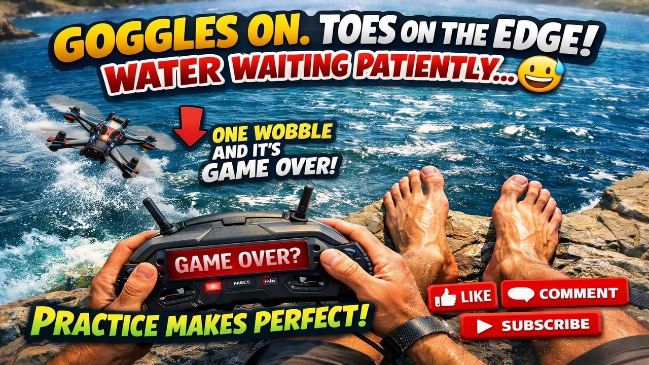 I Trust My Balance Way Too Much 😂 | FPV Flying on the Water’s Edge