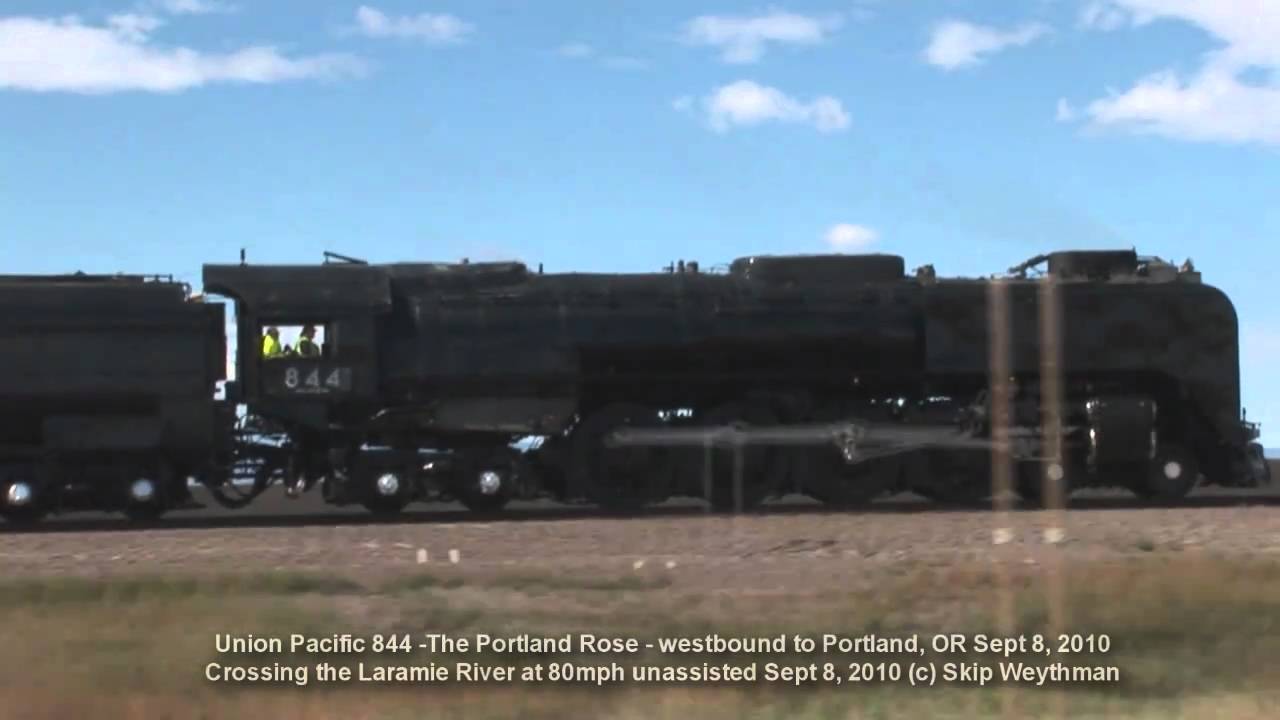 UP 844 at 80 mph 