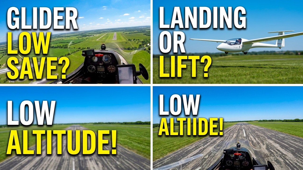 Getting Low Flying gliders sailplanes How to practice low thermals safely
