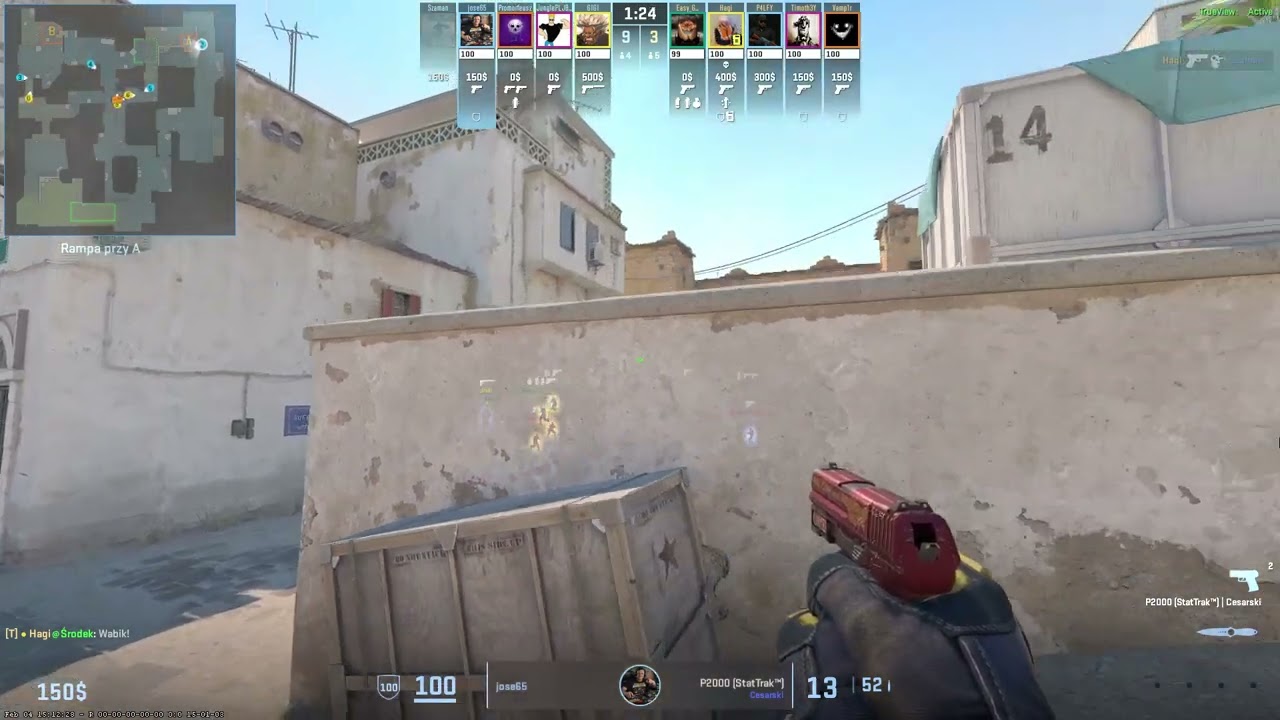 Pistol ace, 1v3 clutch !