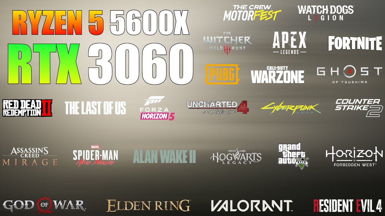 Ryzen 5 5600X + RTX 3060 12GB : Test in 24 Games in 2024 - is it still Worth?