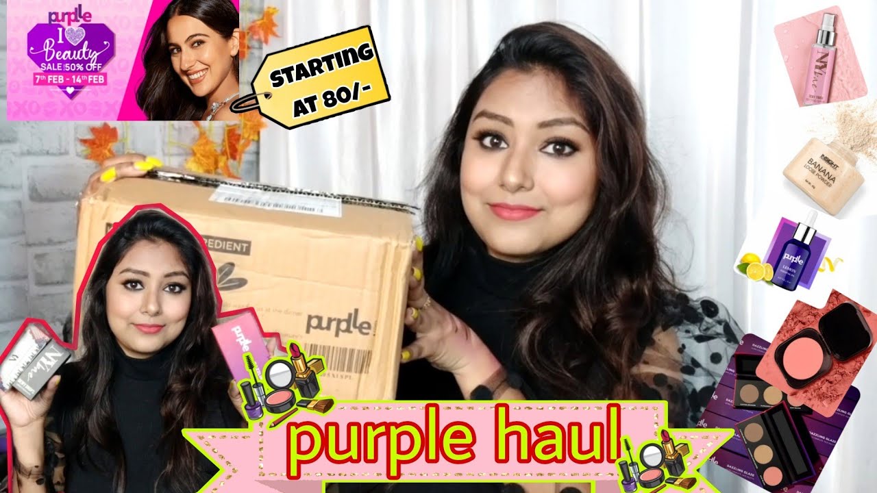 Purple Makeup Haul | Purple I 💜 Beauty Sale | Purple Haul | Shiny Triu