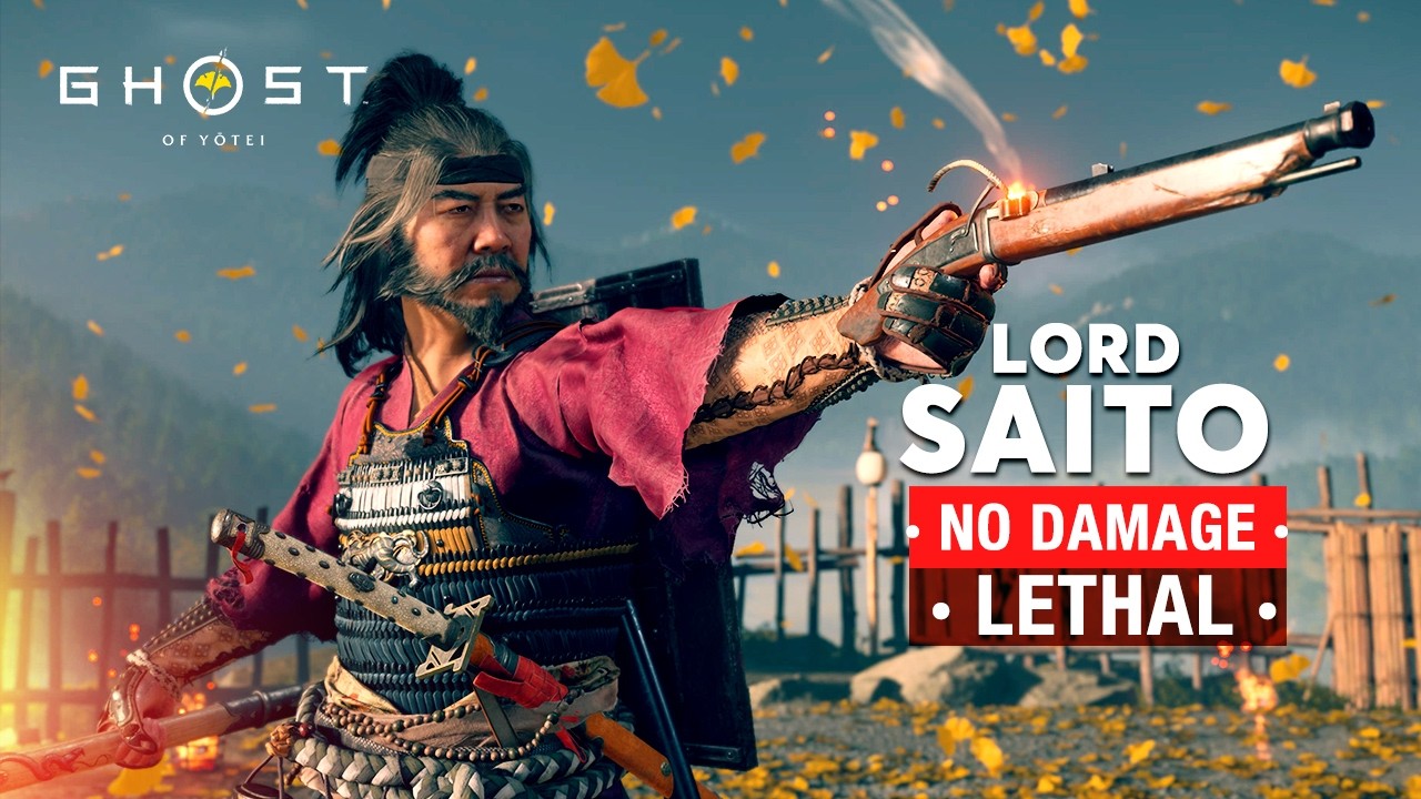 Ghost of Yotei - Lord Saito Boss Battle (LETHAL Difficulty NO DAMAGE)