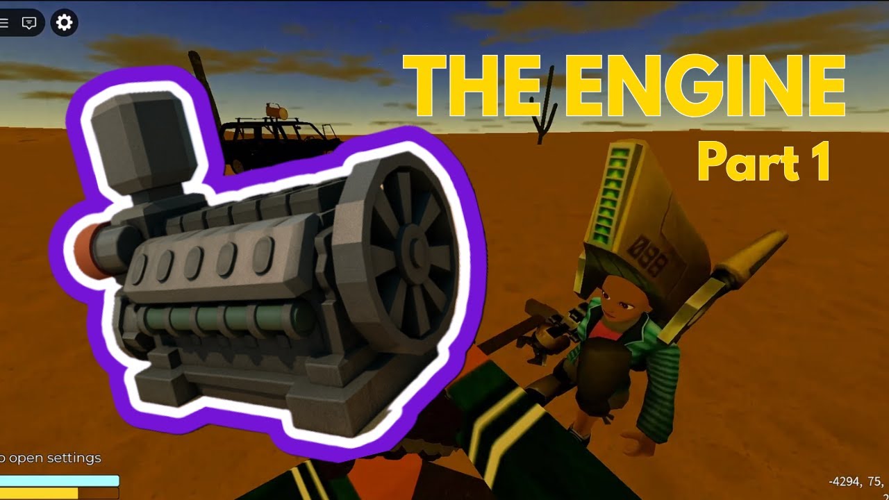 Tried Surviving a Long Road Desert in Roblox… Then Found THIS Engine 😭(Part1)