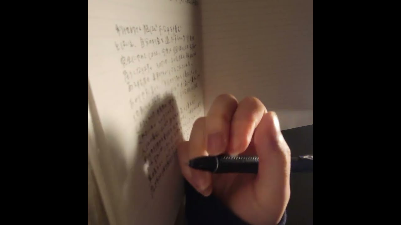 【生活音】寒いから暖房つけて字書いたら思いのほか良い