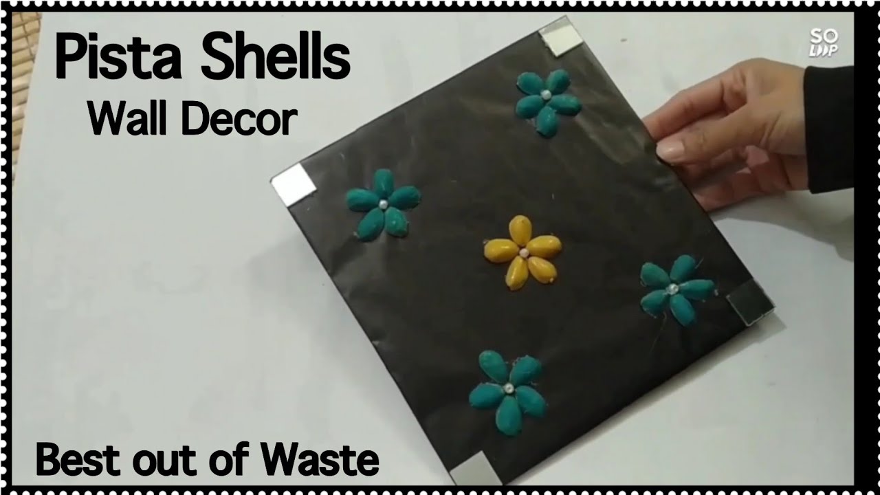 pista shell crafts | waste material craft ideas | waste material craft ideas wall hanging