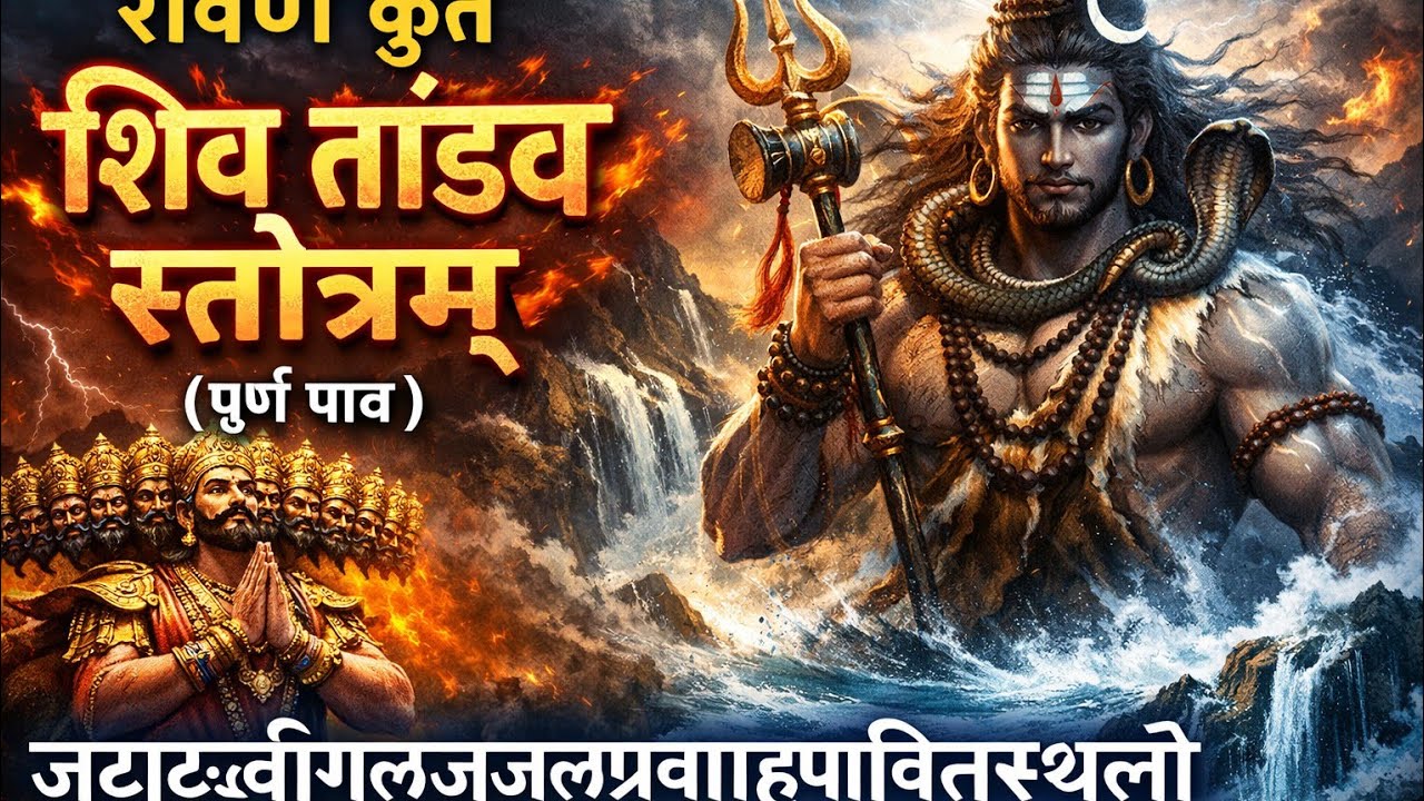 रावण कृत शिव तांडव स्तोत्रम् (पूर्ण पाठ) 🔥 | Jatatavi Galajjal Pravah| Mahadev| Sangeet Ke Melodies 