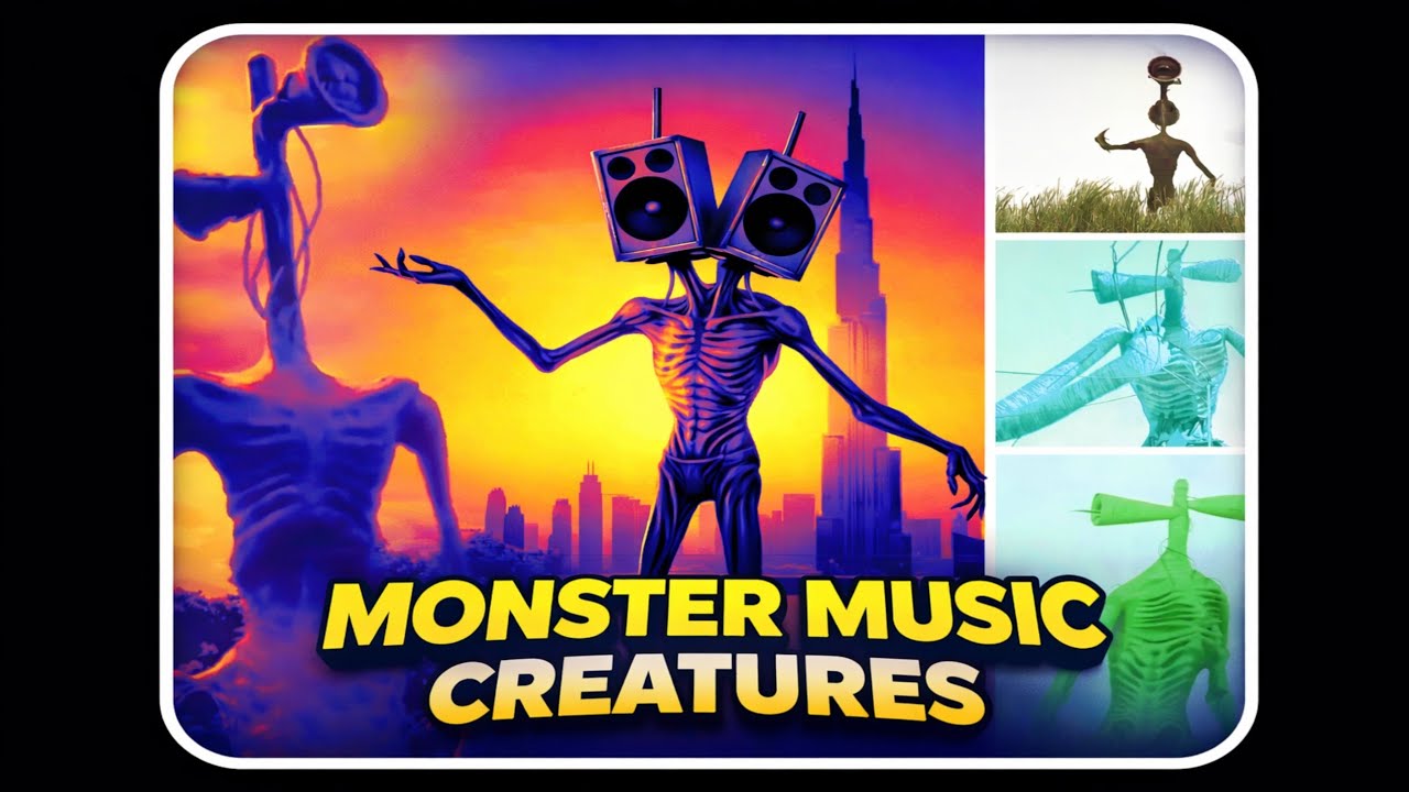 Siren Head vs Music 🎵 | Horror Comedy Meme 