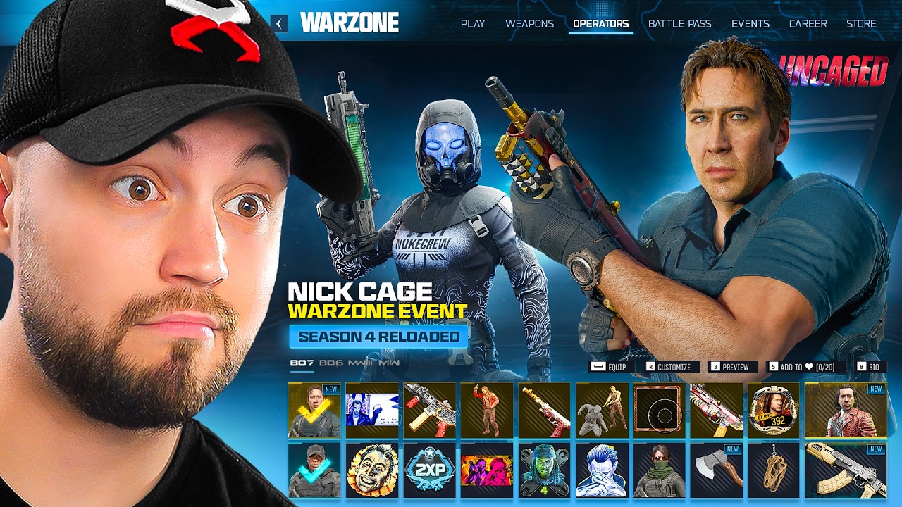 Warzone's NEW UPDATE added MINIGUN & NICK CAGE! (Season 4 Reloaded)