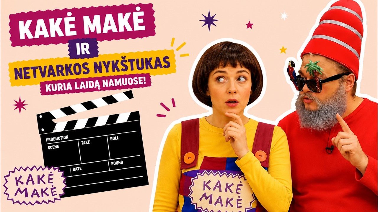 Kakė Makė ir netvarkos nykštukas kuria laidą savo namuose. Ką pasakė Kakė Makė?