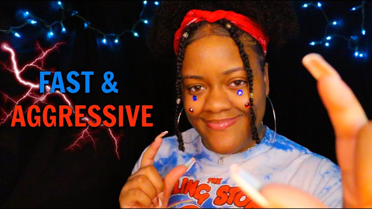ASMR - ⚡ FAST & AGGRESSIVE TAKING AWAY YOUR BAD ENERGY ⚡| PLUCKING, EATING ETC. (✨SUPER CHAOTIC✨)