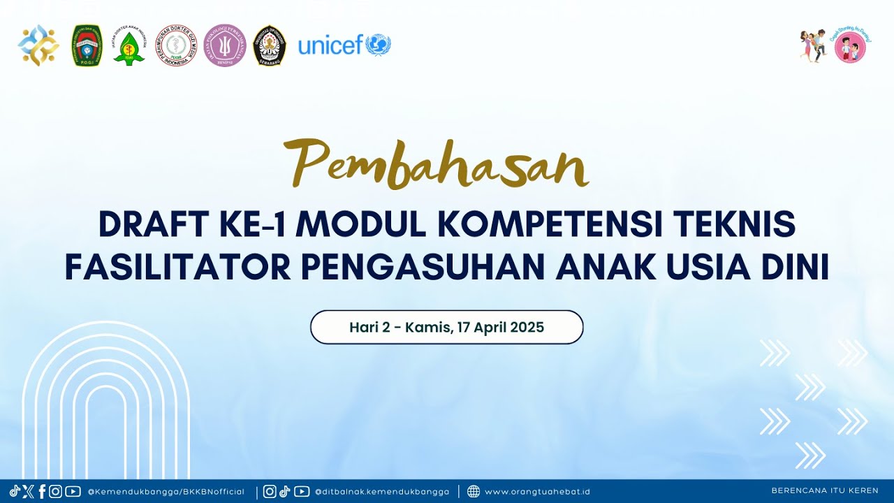 Pembahasan Modul Kompetensi Teknis Standarisasi Kompetensi Fasilitator Pengasuhan AUD