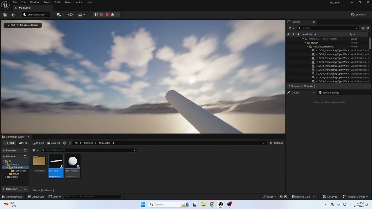 UE5 First Person Projectile And Shooting
