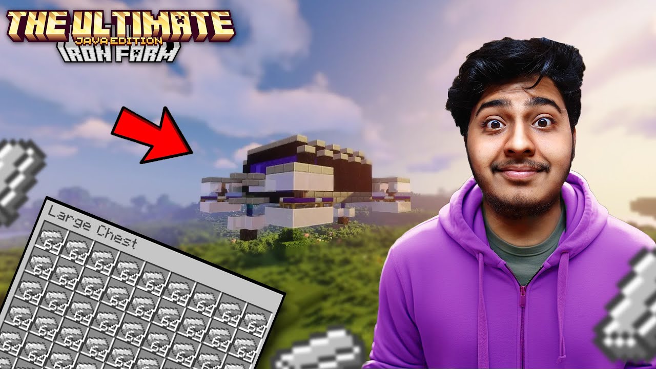 I Made The Easiest IRON FARM In MINECRAFT🗿