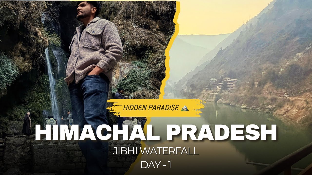 Finally in Himachal! | Jibhi Waterfall | Day 1 Travel Vlog 🚗