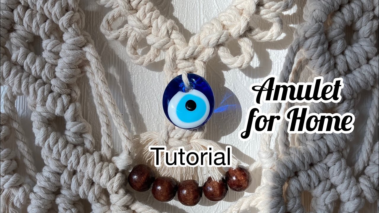 Macrame Wall Hanging tutorial | Amulet 🧿 for home