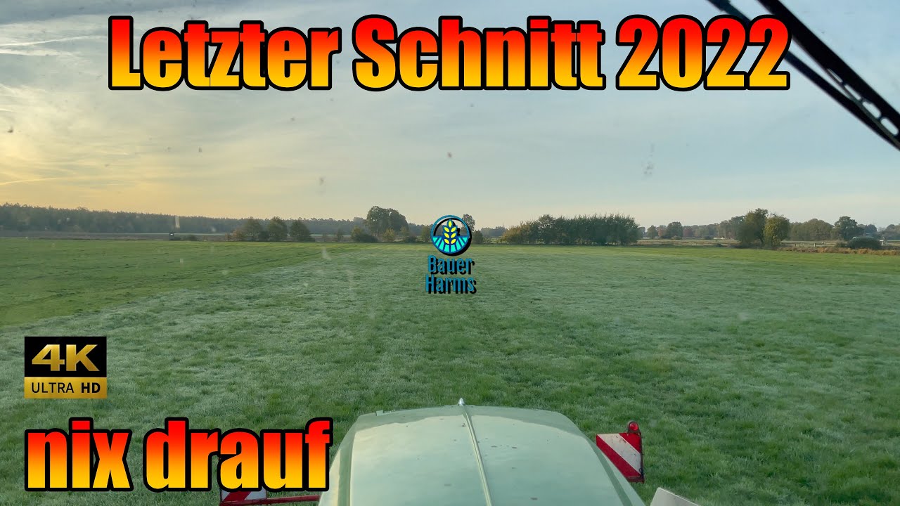 Mähen letzter Schnitt 2022 mit John Deere 6215r Starfire 6000 SF1 Lely FC 320 und Pöttinger