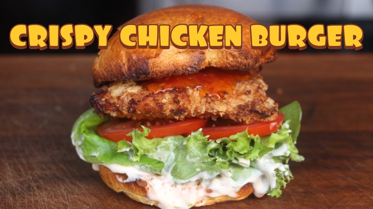 YOU DON'T NEED A FRYER FOR THIS CRISPY CHICKEN BURGER - english BBQ-Video - 0815BBQ