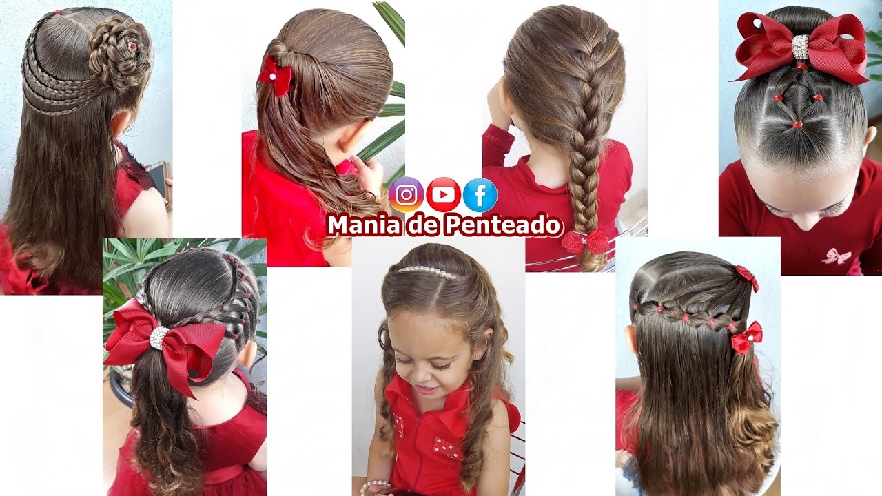 Lindos Penteados Infantis para Festas💖| Beautiful Hairstyles for Girls 💖