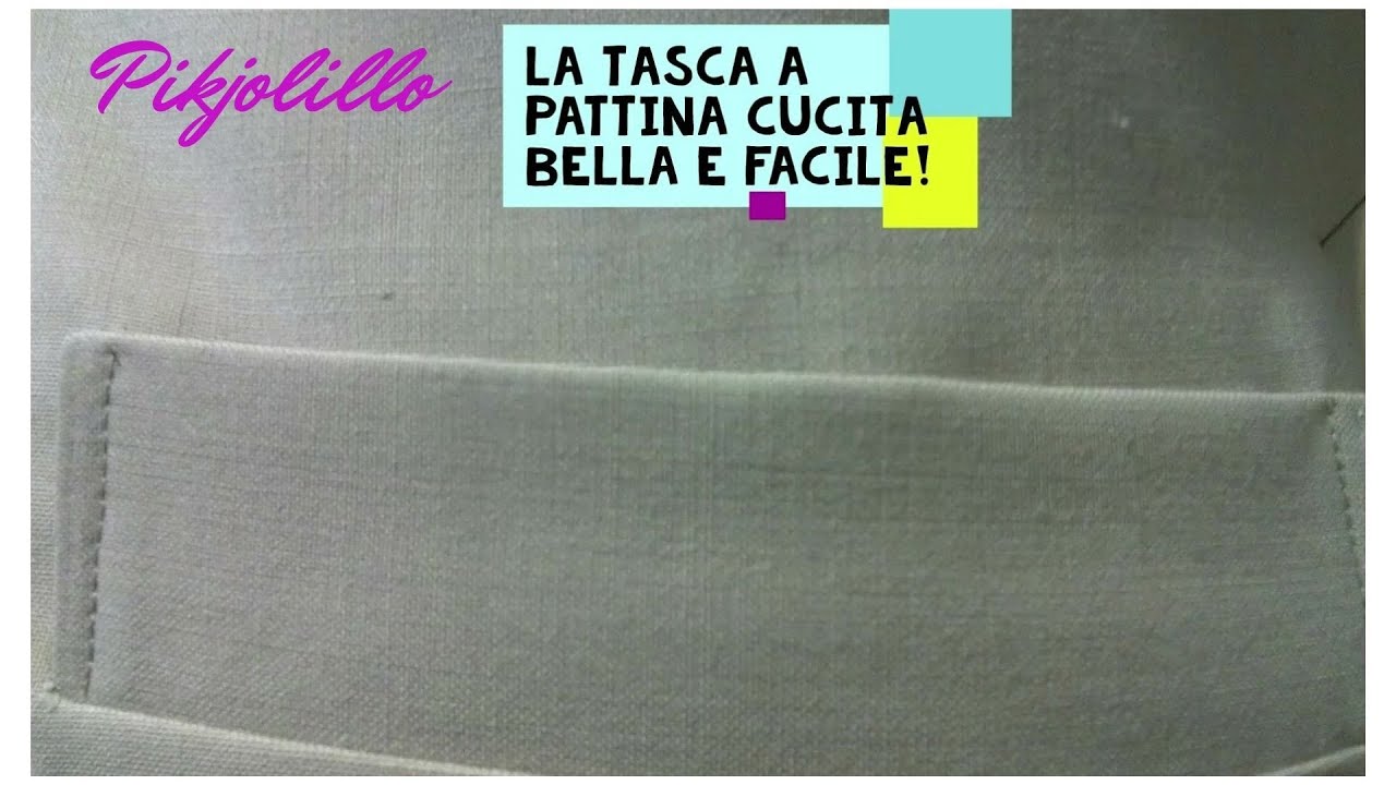 LA TASCA FACILE CON PATTINA CUCITA PROFESSIONALE PER GIACCA