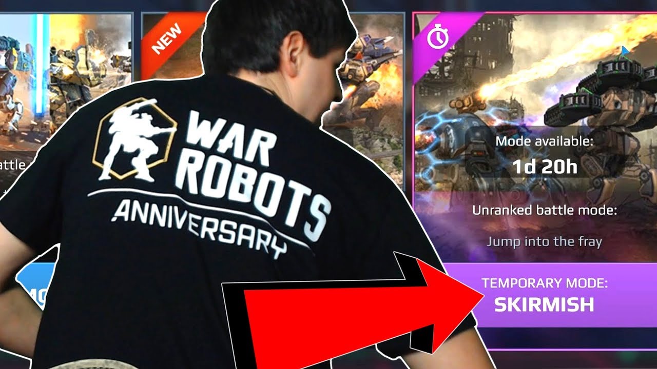 War Robots Anniversary: SKIRMISH New Crazy Gamemode Gameplay - WR