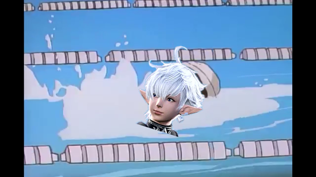 How I picture Alphinaud swimming