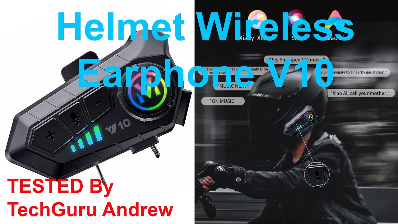Helmet Wireless Earphone V10