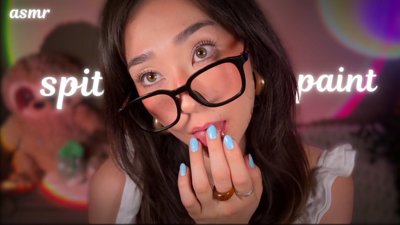 ASMR Spit Painting You While You Sleep 😋💤 (wet mouth sounds, face touching, personal attention)