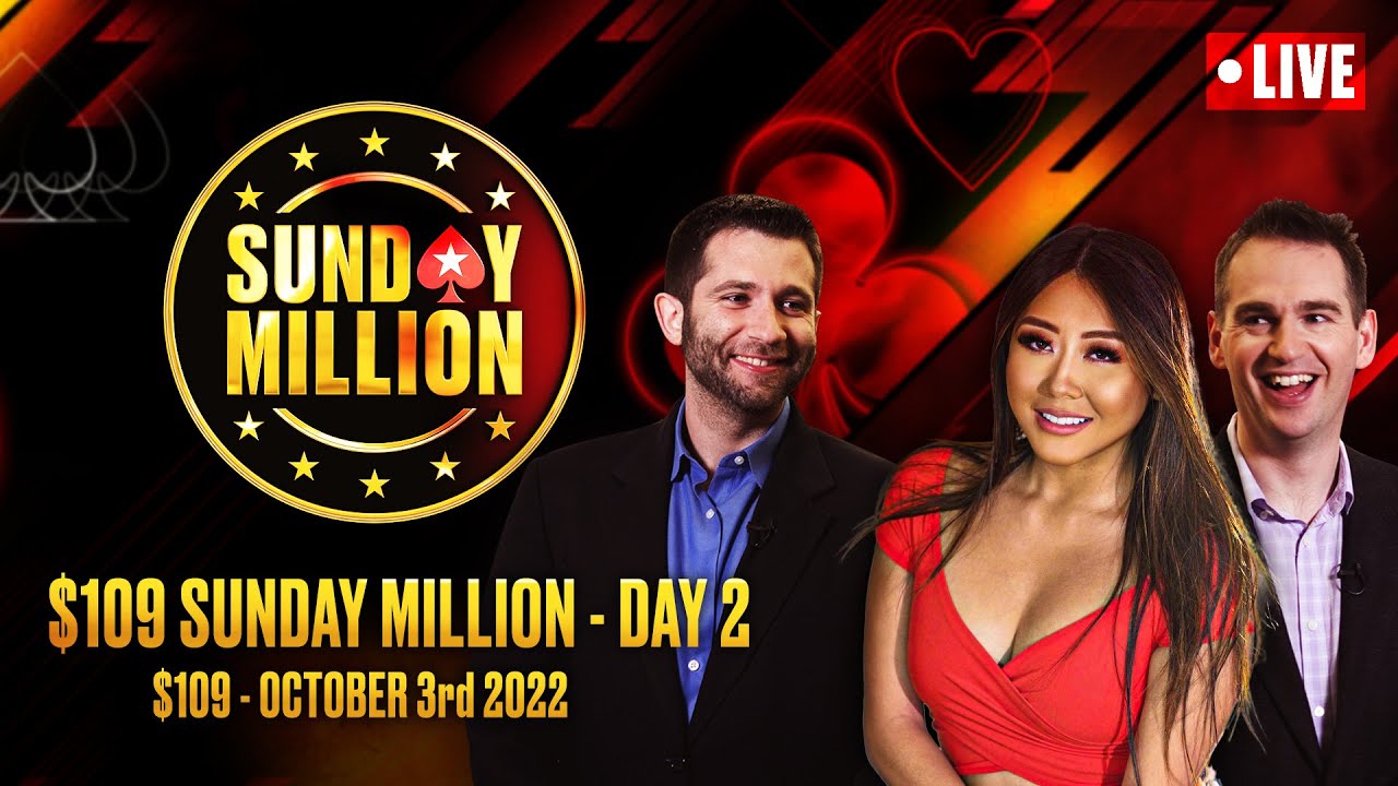 $109 SUNDAY MILLION - DAY 2 &spades;️ James, Joe & Maria &spades;️ PokerStars