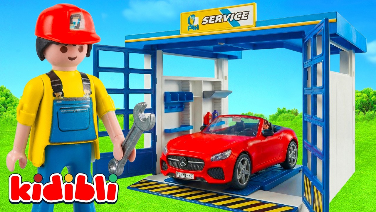 ¡Hay que reparar el coche de juguete! 🚘👨‍🔧 Garaje | Carros para Niños | Dibujos Animados | Kidibli