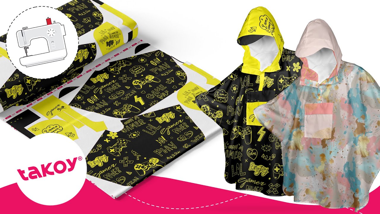 ☔️ COMMENT COUDRE UNE CAPE DE PLUIE À PARTIR D´UN COUPON │ @TakoyFR