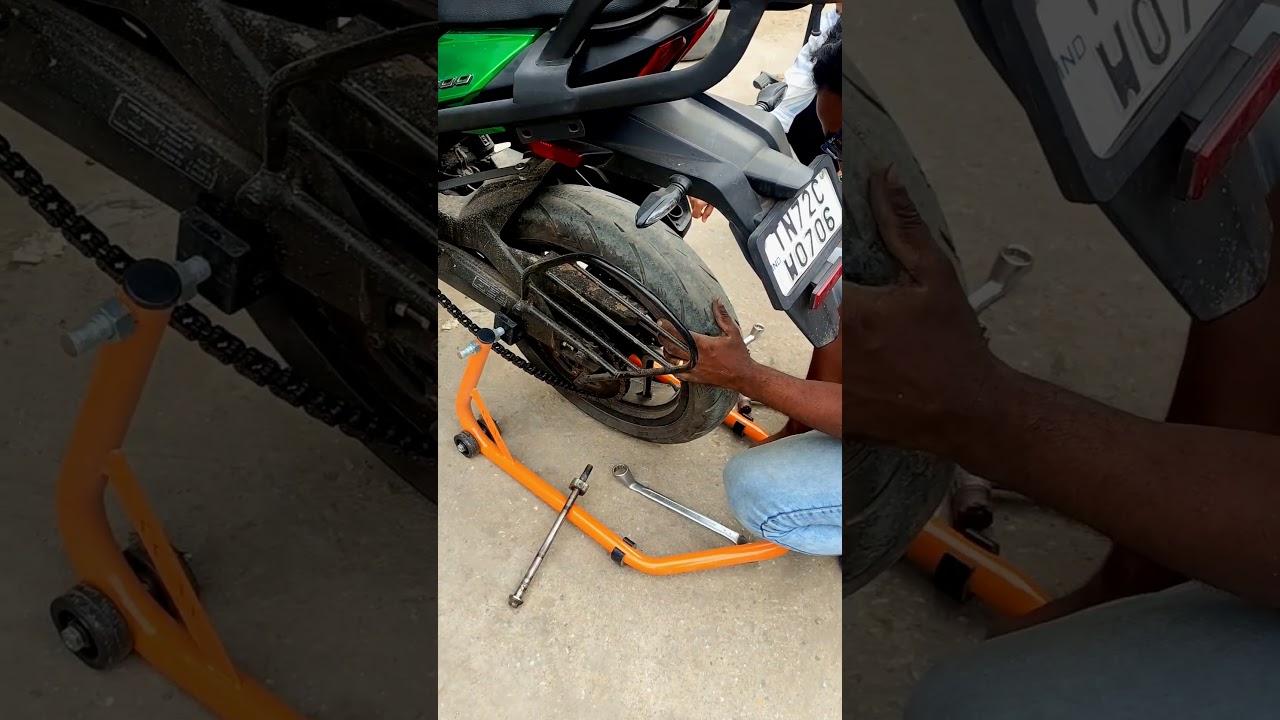 Dominar 400 Rear tyre Change | reise Trascad 150/60/17 | #dominar #reisemoto