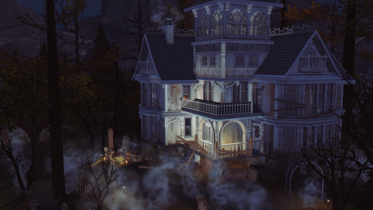 VICTORIAN HAUNTED HOUSE!!! 👻 | Spooky Season 🎃 | The Sims 4 | STOP MOTION | NO CC